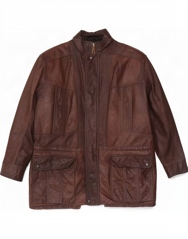 Vintage Herren Lederjacke UK 42 XL Braun
