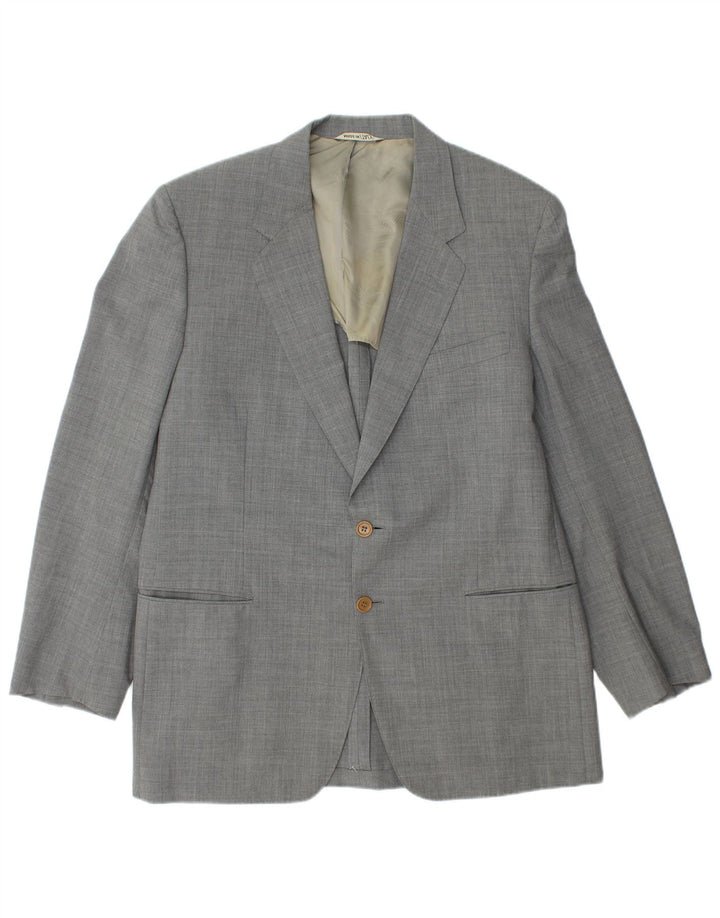 LANVIN Herren 2-Knopf-Blazerjacke IT 54 2XL Graue Schurwolle