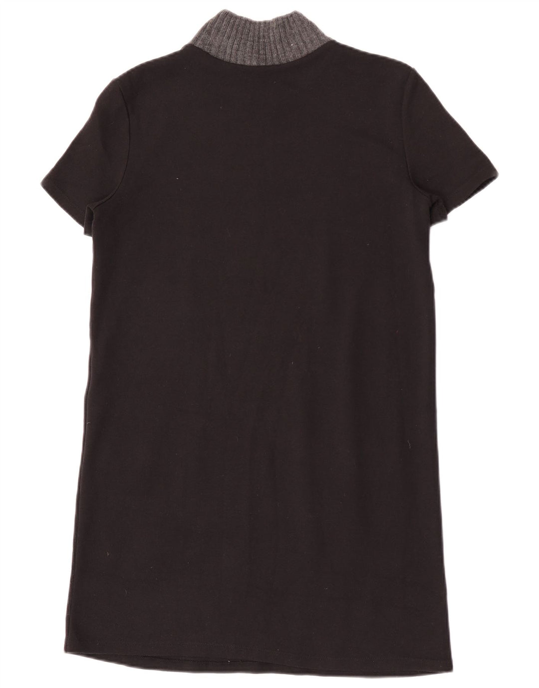 Zara Damen Trafaluc Etuikleid UK 12 Mittelschwarzes Colourblock-Polyester
