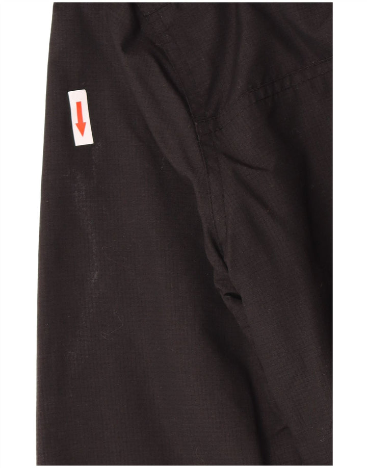 Superdry Damen-Windbreakerjacke mit Kapuze, UK 10, Größe S, schwarzes Nylon