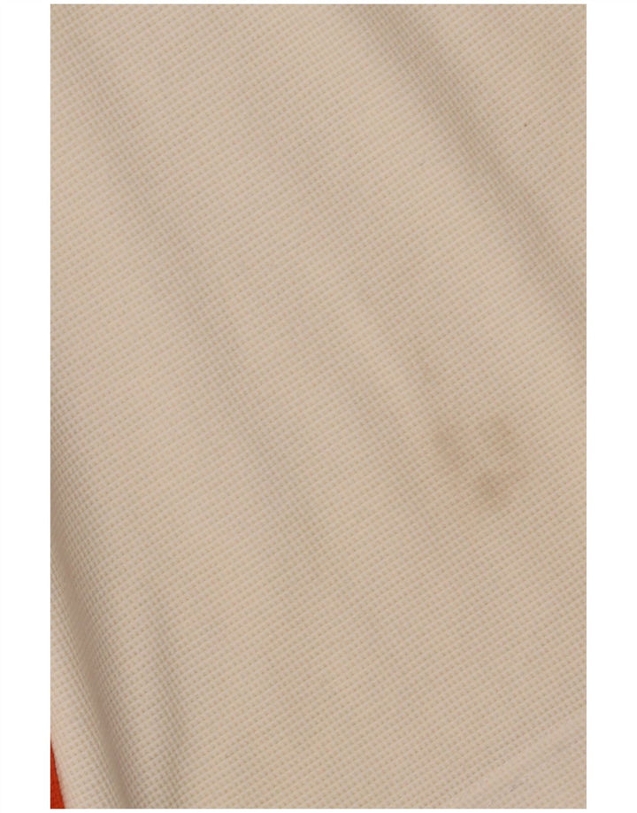 LOTTO Herren-Poloshirt UK 36/38 Small Weiß Colourblock Polyester