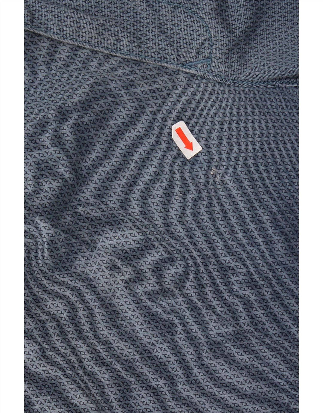 Tommy Hilfiger Herren Chinoshorts W33 mittelblaue geometrische Baumwolle