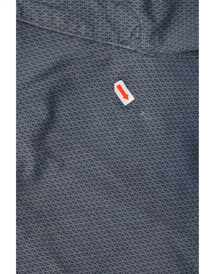 Tommy Hilfiger Herren Chinoshorts W33 mittelblaue geometrische Baumwolle