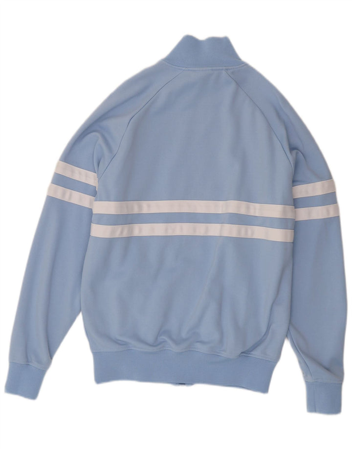 Ellesse Herren-Trainingsanzug-Oberteil, Jacke, klein, blaue Farbblock-Baumwolle