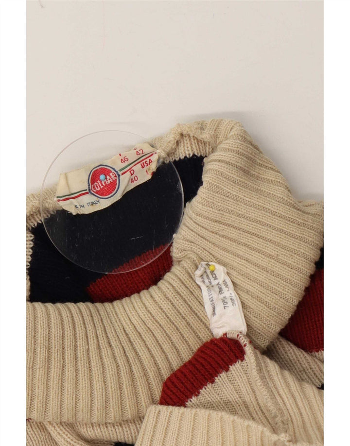 Colmar Damen-Pullover mit Rollkragen, IT 46, groß, mehrfarbig gestreift