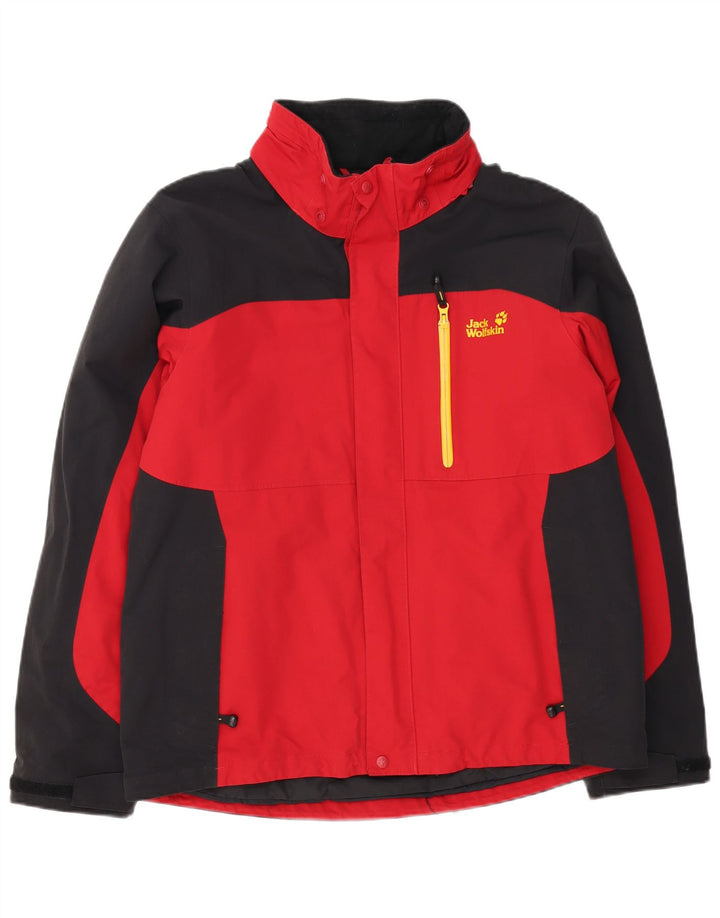 Jack Wolfskin Herren Windjacke UK 40/42 Large Red Colourblock