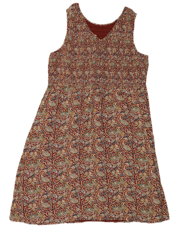Fat Face Ärmelloses Maxikleid für Damen, UK 24 4XL, mehrfarbig, Paisleymuster