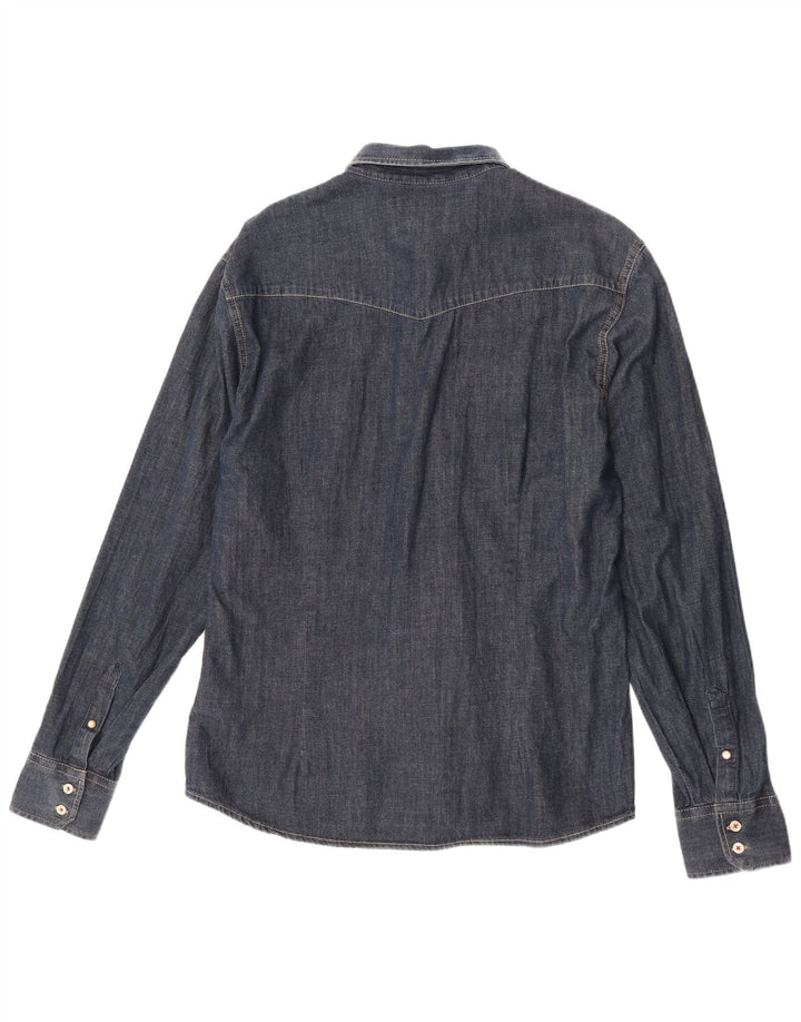 Energie Herren Jeanshemd XL Blau Baumwolle