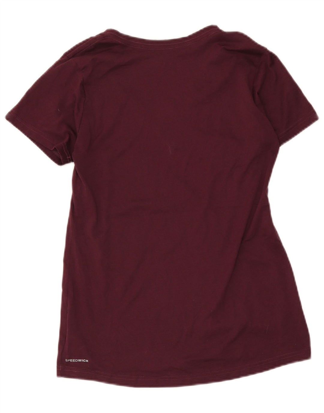 Reebok Damen T-Shirt Top UK 10 Small Burgunderrot Polyester
