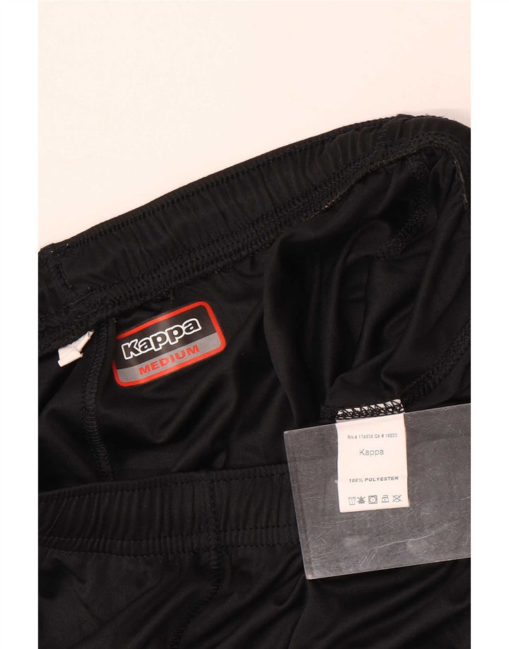 Kappa Herren Graphic Sport Shorts Mittelschwarzes Polyester