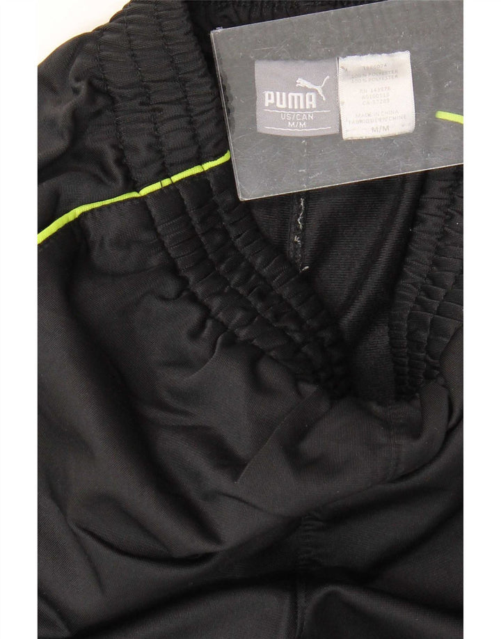 Puma Trainingshose für Jungen, 7–8 Jahre, Mittelschwarz, Farbblock-Polyester