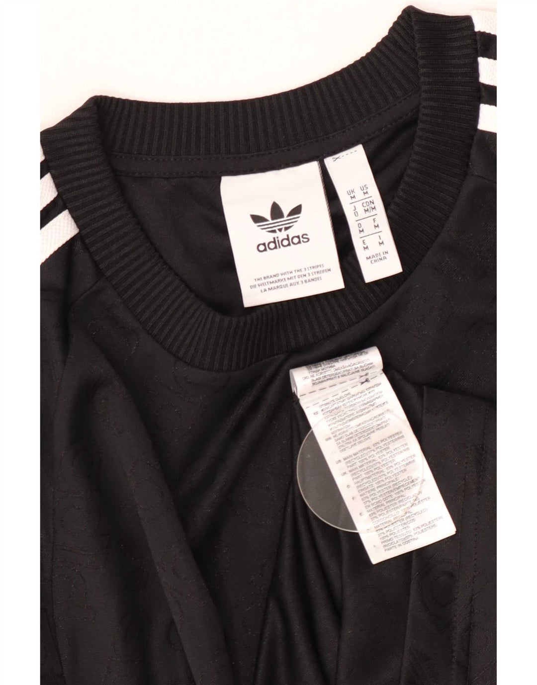 Adidas Herren T-Shirt Top Medium Schwarz Polyester