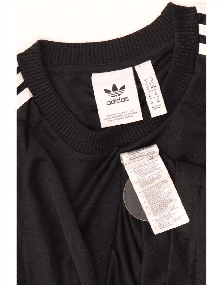 Adidas Herren T-Shirt Top Medium Schwarz Polyester