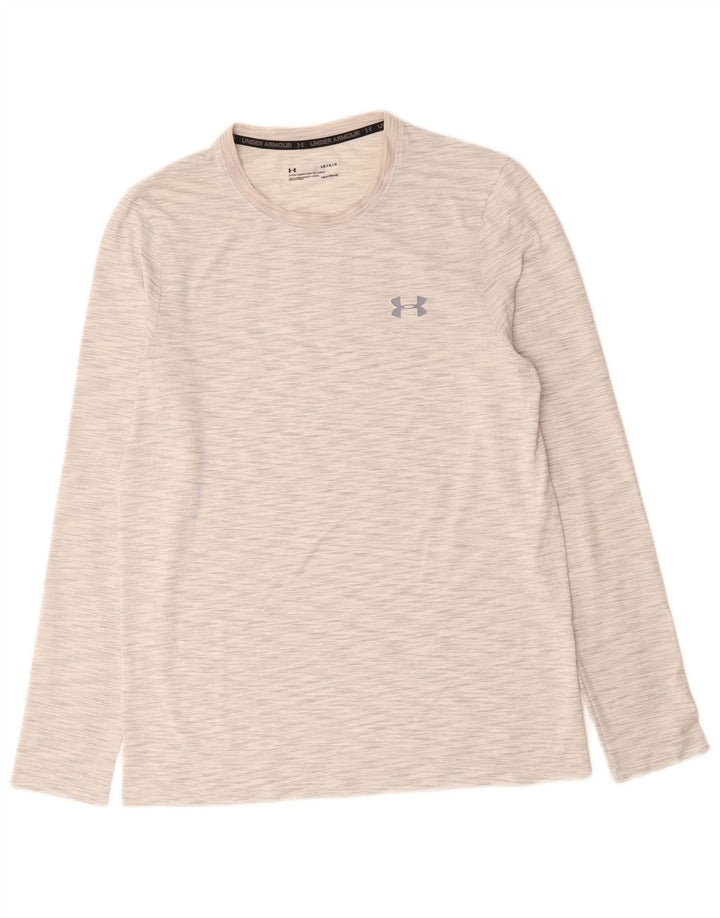 Under Armour Herren Heat Gear Top Langarm Large Grau meliert