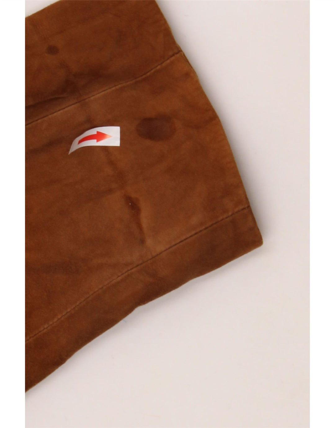 VINTAGE Damen Wildledermantel UK 20 2XL Beige Leder