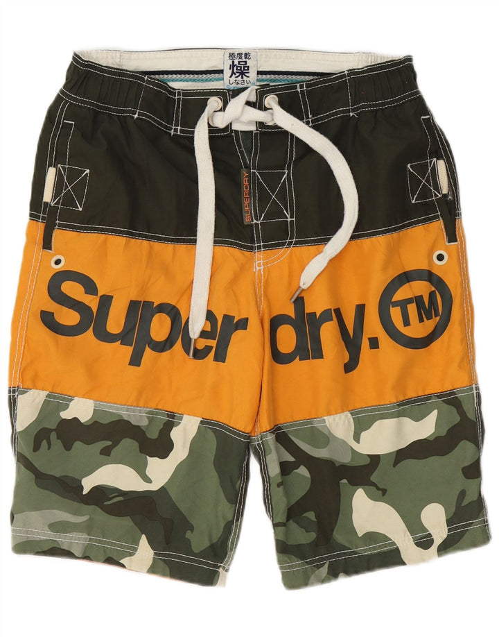 Superdry Herren-Badeshorts mit Grafik, Größe S, mehrfarbig, Camouflage