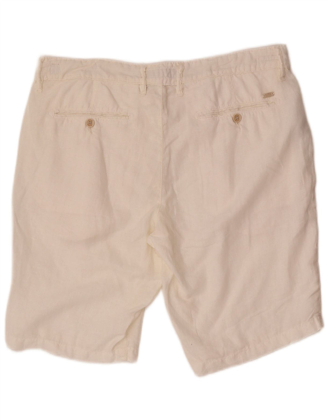 Rifle Herren Chinoshorts W32 Mittelweißes Leinen