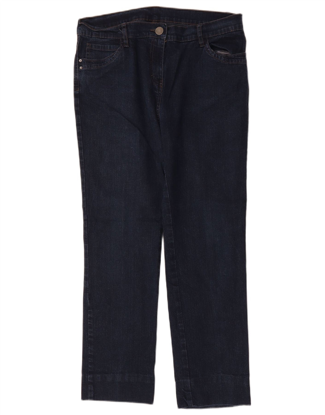 Marks & Spencer Damen Straight Jeans UK 14 Large W32 L27 Marineblau