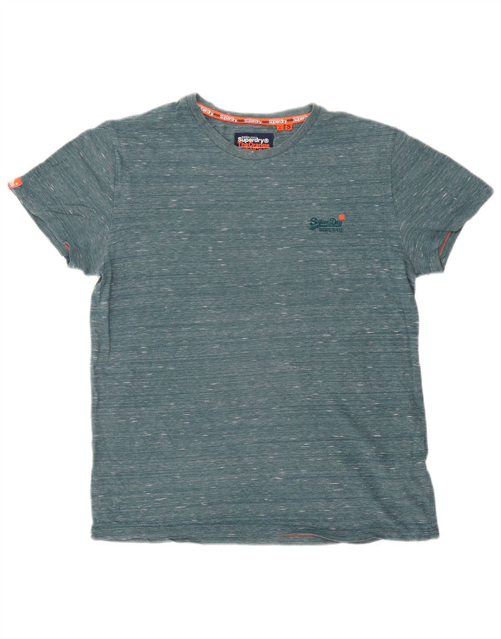 Superdry Herren T-Shirt-Oberteil, klein, grün meliert