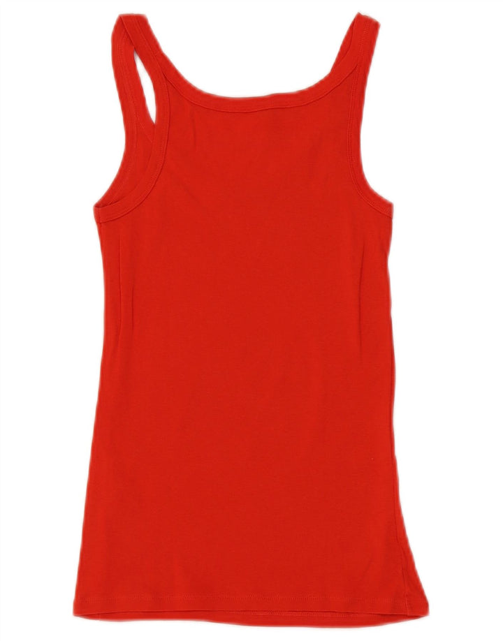 Benetton Damen Weste Top UK 8 Small Rot