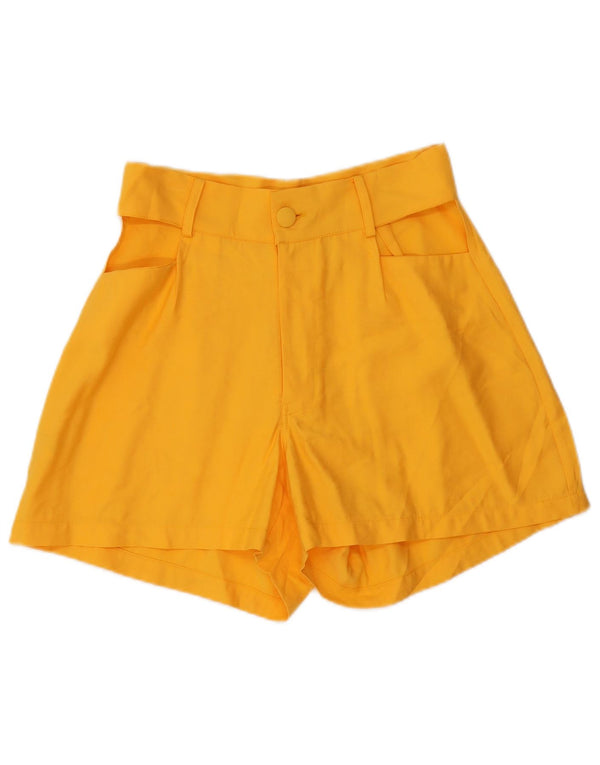 Vintage Damen High Waist Casual Shorts Medium W28 Gelb