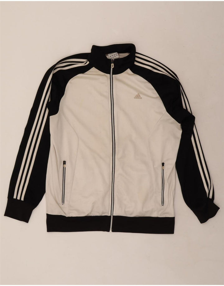 Adidas Herren Trainingsanzug Top Jacke UK 46/48 XL Weiß Polyester