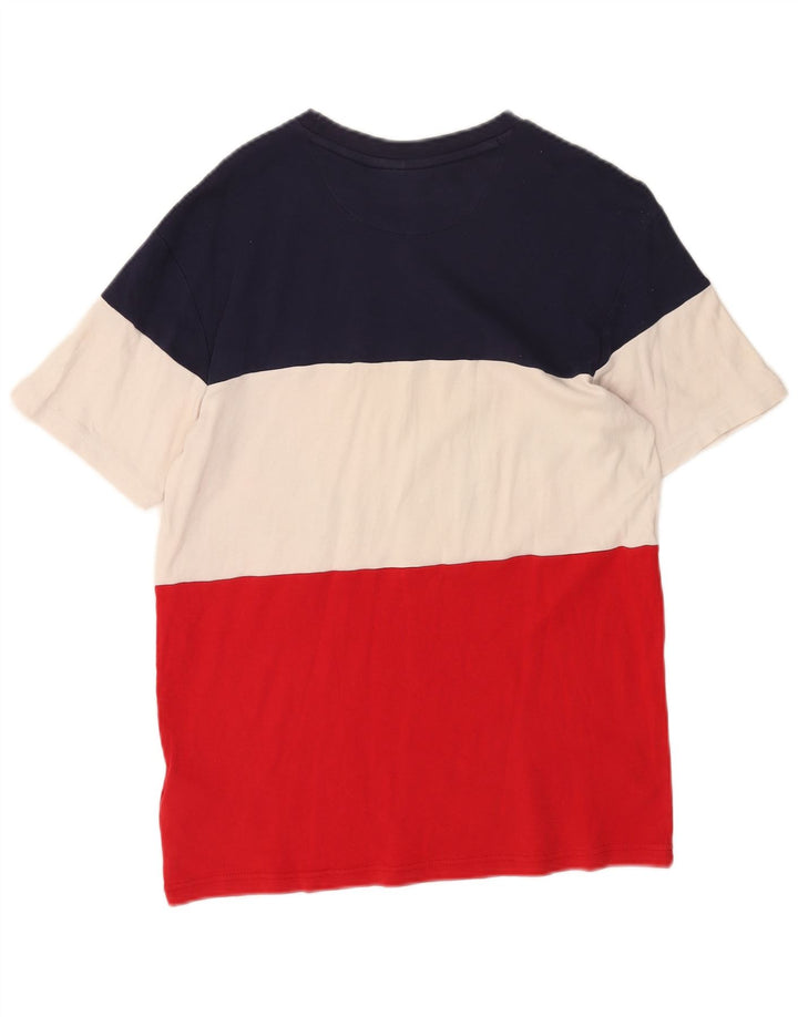 Fila Herren-T-Shirt mit Grafik, Größe S, mehrfarbig, Colourblock-Baumwolle
