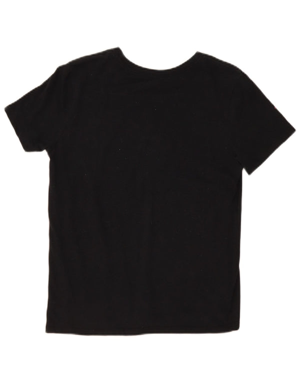 Nike Damen Dri Fit Graphic T-Shirt Top UK 10 Small Schwarz