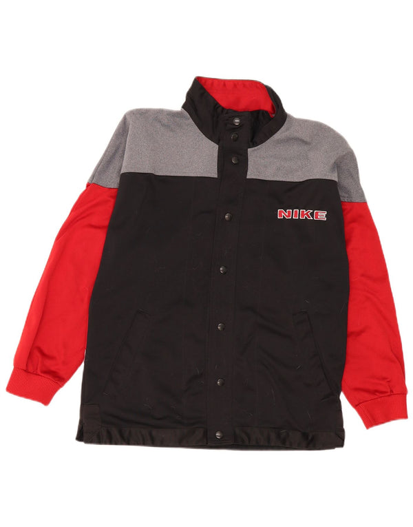 Nike Jungen-Trainingsanzug mit grafischem Oberteil, 12–13 Jahre, Größe L, Schwarz, Farbblock