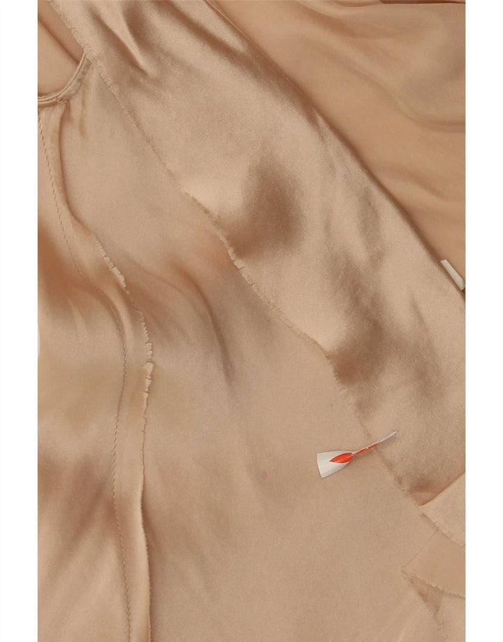Liu Jo Damen-Blusenoberteil, IT 42, Mittelbeige, Farbblock-Seide