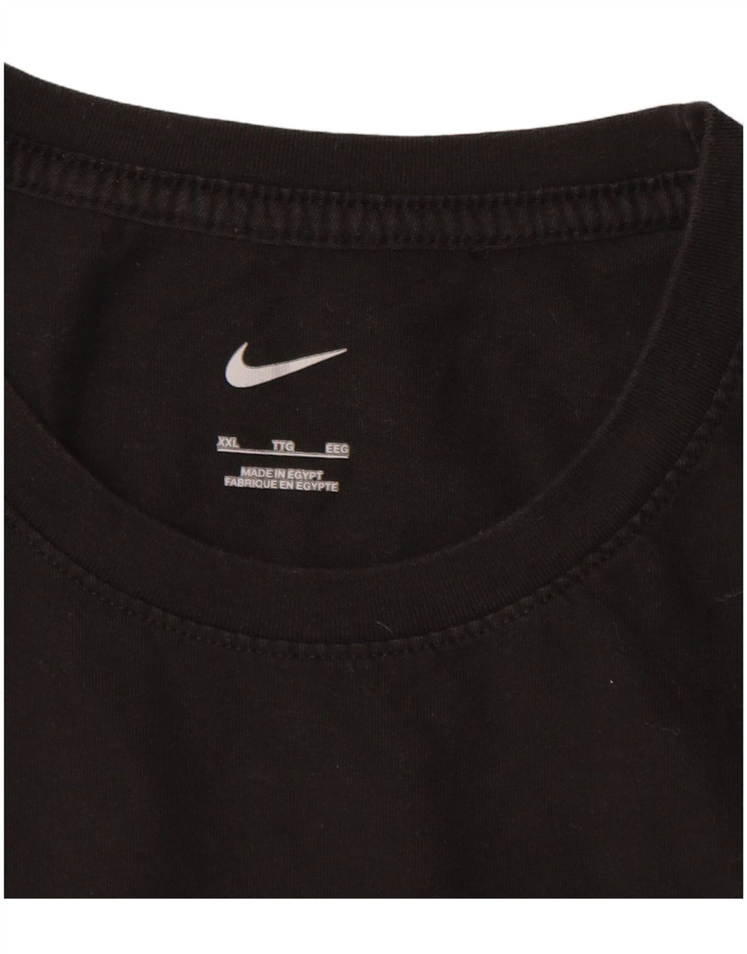 NIKE Herren T-Shirt Top 2XL Schwarz Baumwolle