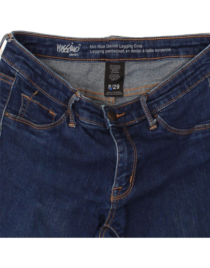 MOSSIMO Womens Mid Rise Legging Cropped Jeans US 8 Medium W29 L26 Blue Vintage Mossimo and Second-Hand Mossimo from Messina Hembry 