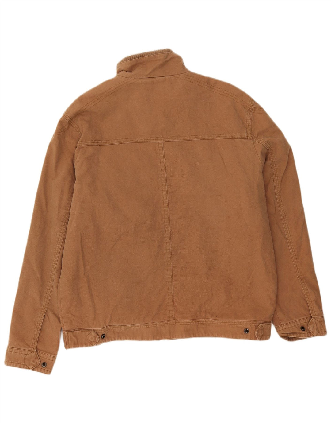 Marks & Spencer Herren Blue Harbor Utility Jacke UK 40 Große braune Baumwolle