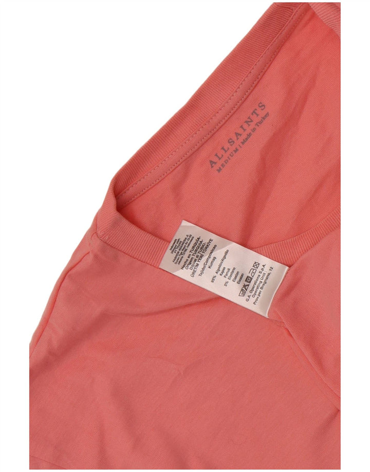 All Saints Herren-T-Shirt aus mittelrosa Baumwolle