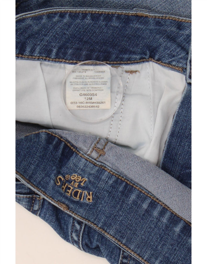LEE Damen Riders Denim Shorts US 12 Large W32 Blaue Baumwolle