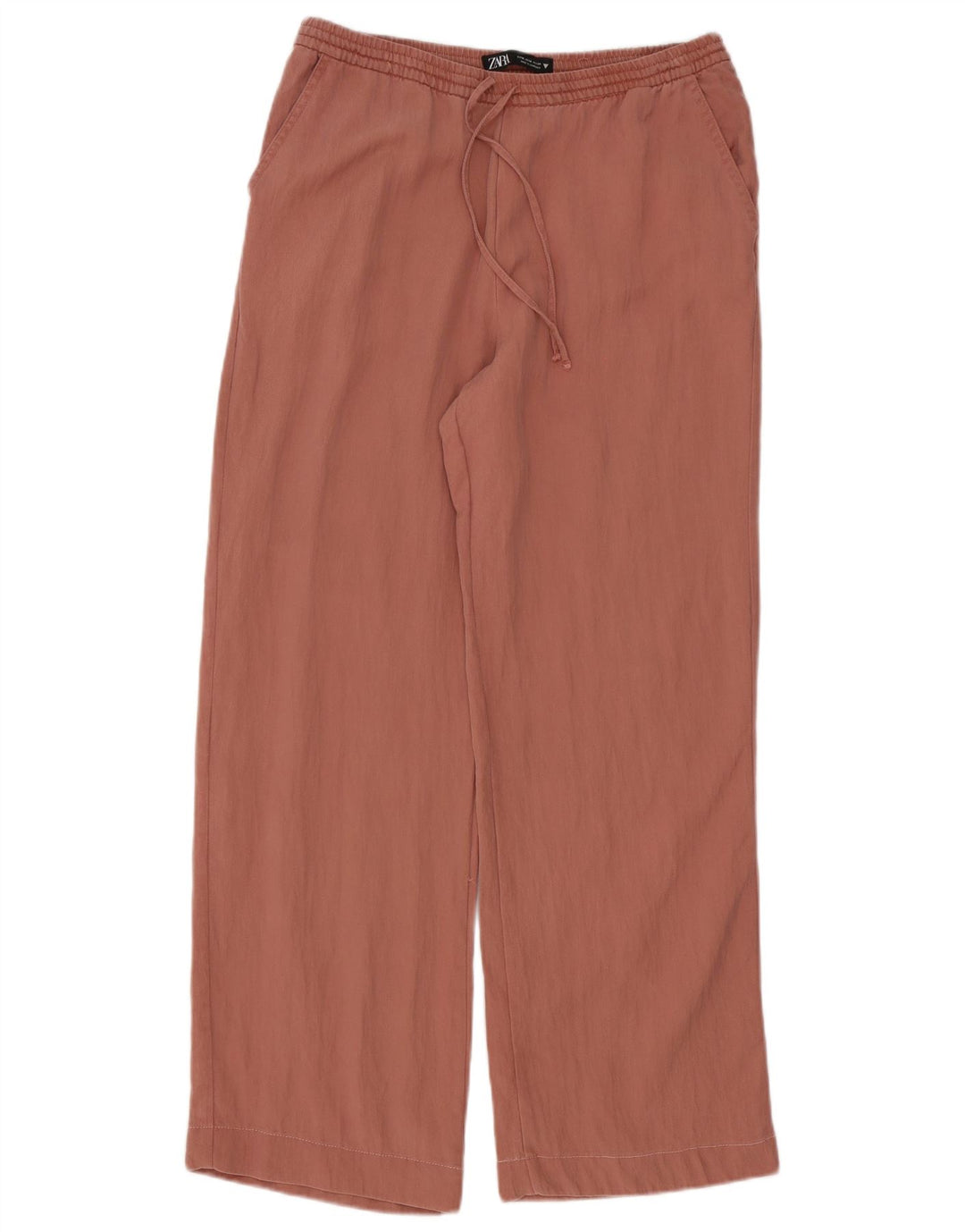 Zara Damen-Hose mit weitem Bein, mittelgroß, W28, L30, Rosa