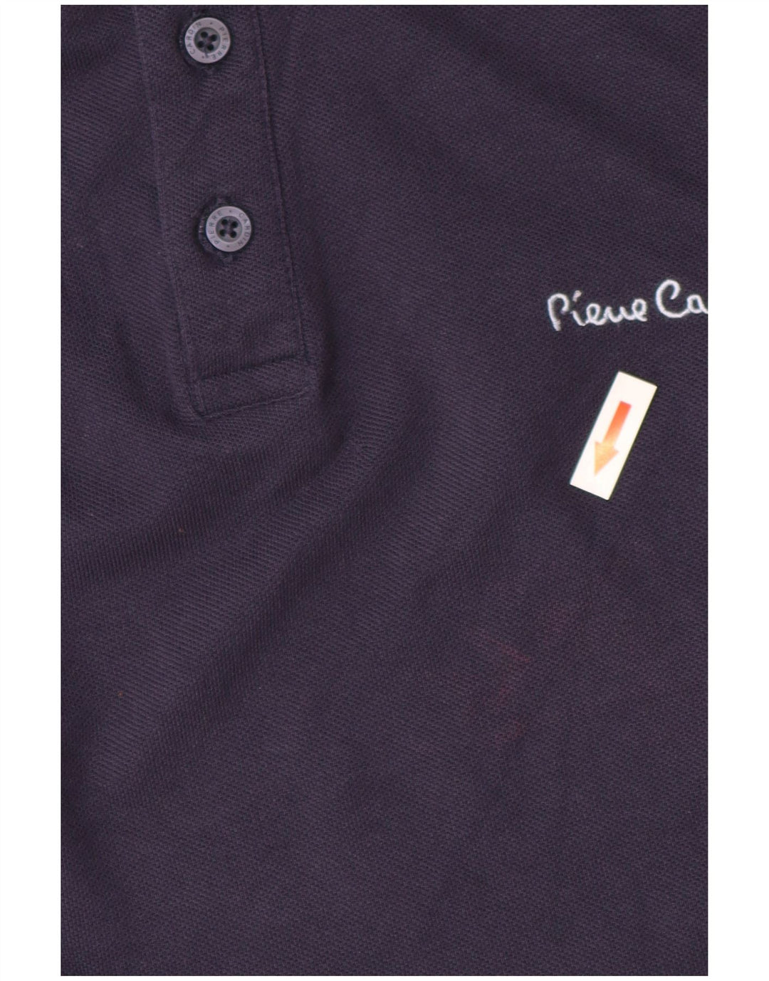 Pierre Cardin Herren-Langarm-Poloshirt mit normaler Passform, Mittelmarineblau