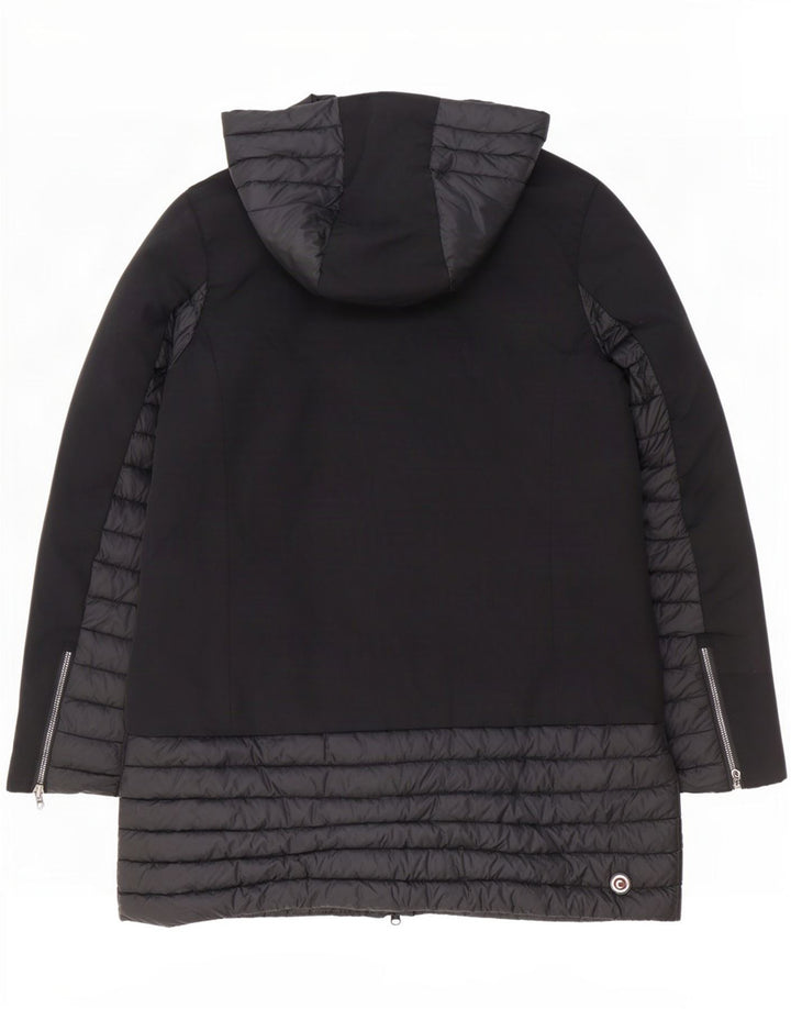 Colmar Damen Wattierte Jacke mit Kapuze IT 44 Mittelschwarzes Polyester