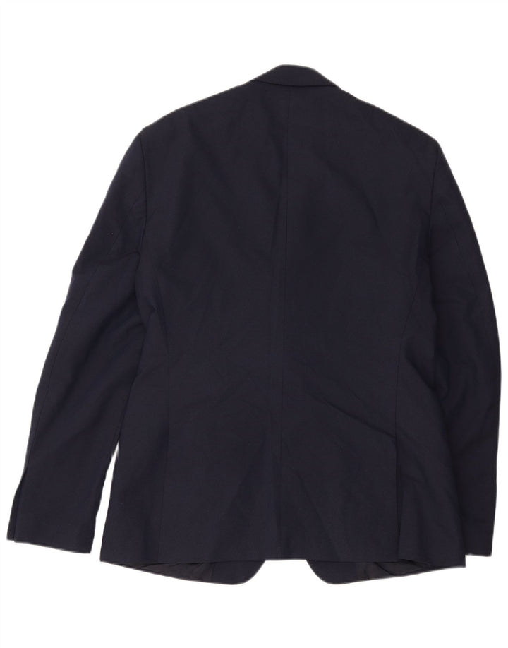 Zara Herren-Blazer mit 2 Knöpfen, EU 54, XL, Marineblau, Polyester