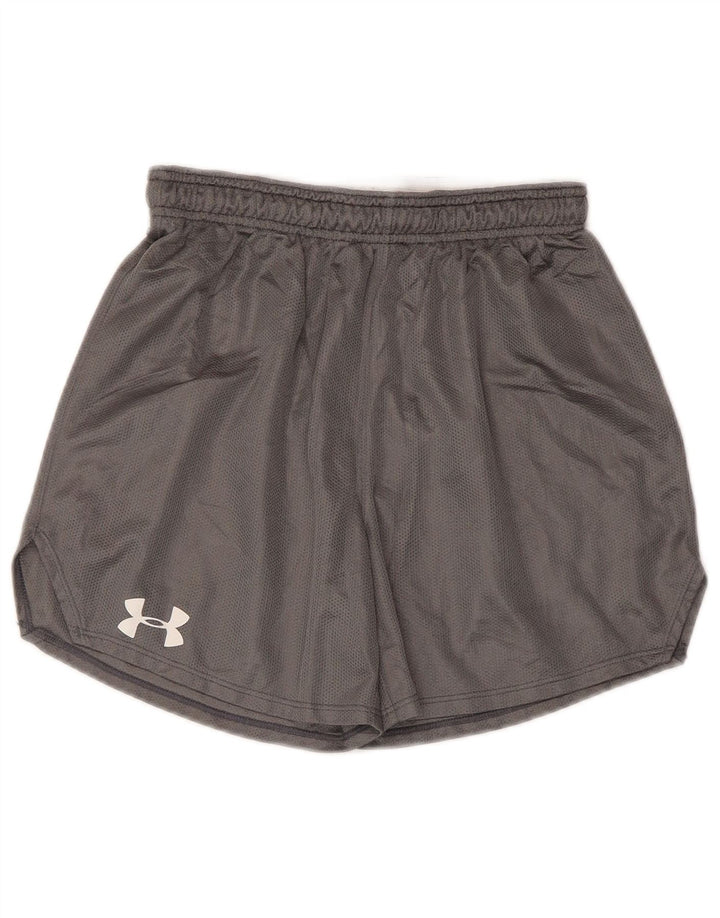 UNDER ARMOUR Damen Sportshorts UK 10 Small Grau Polyester