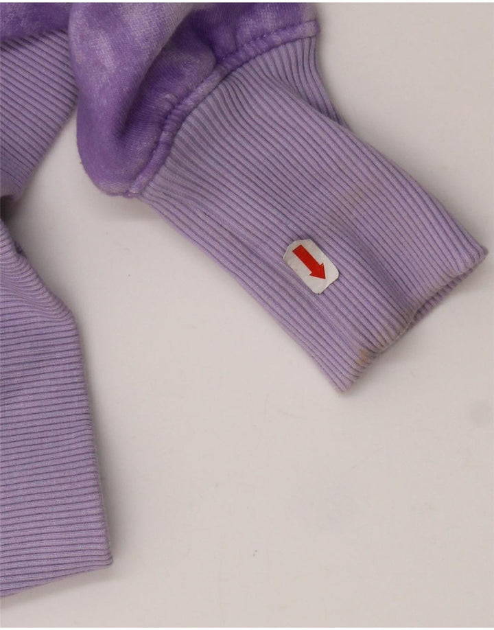 The North Face Herren-Sweatshirt-Pullover aus mittelvioletter Batik-Baumwolle