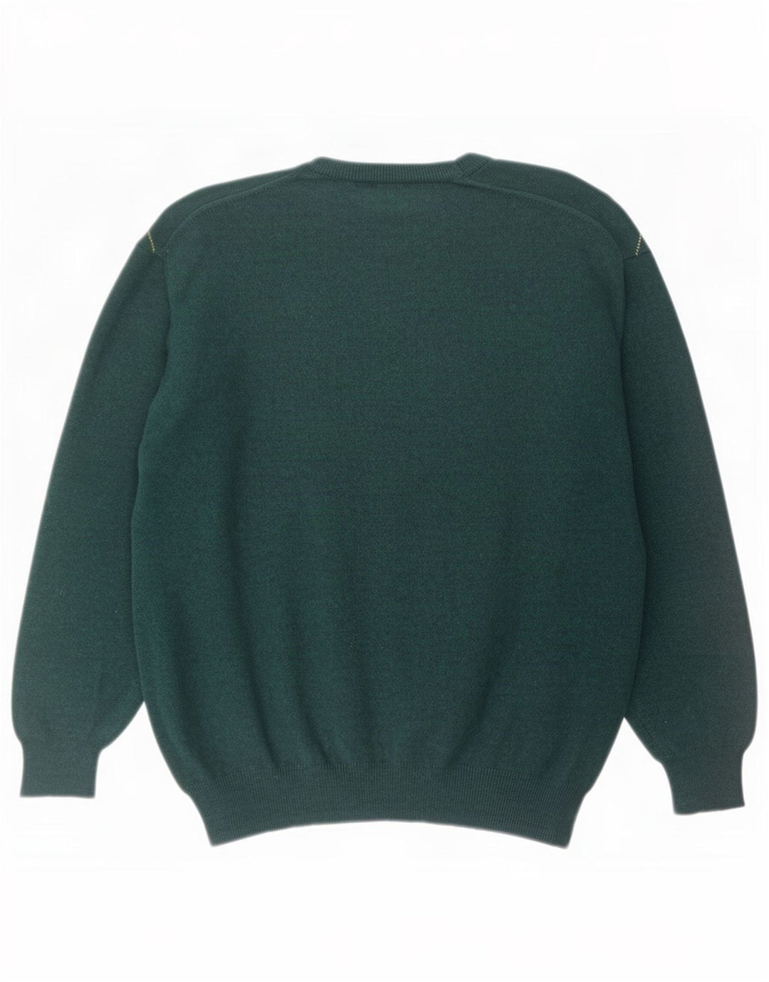 Vintage Herren-Pullover mit Rundhalsausschnitt, mittelgrün, Argyle/Diamant