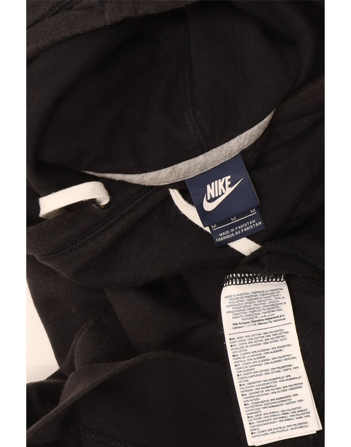 Nike Damen Kapuzenpullover UK 14 Mittelschwarze Baumwolle