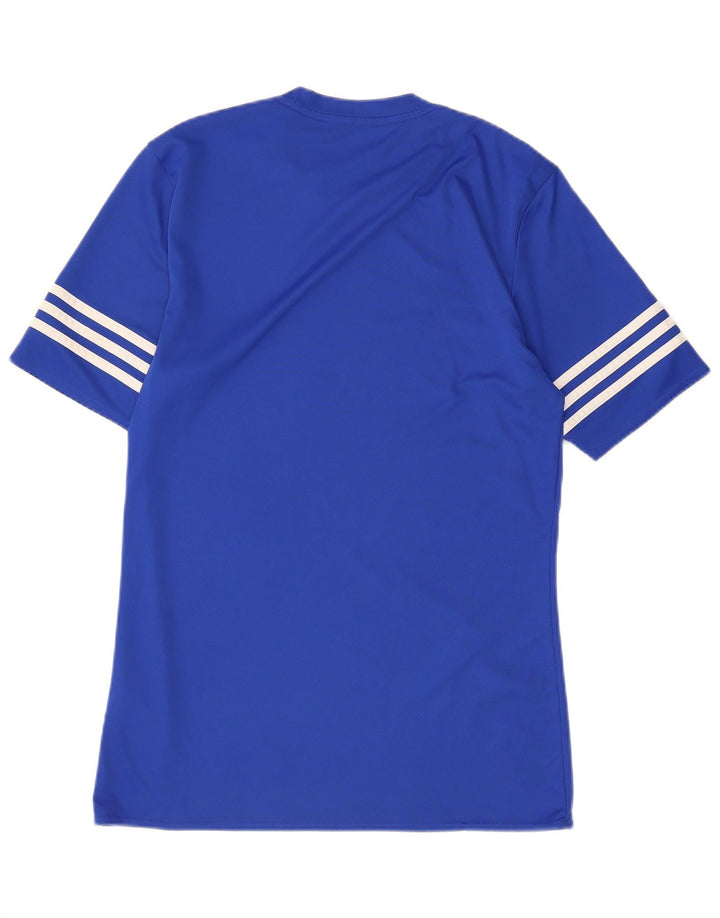 ADIDAS Herren Climalite T-Shirt Top Small Blau Polyester