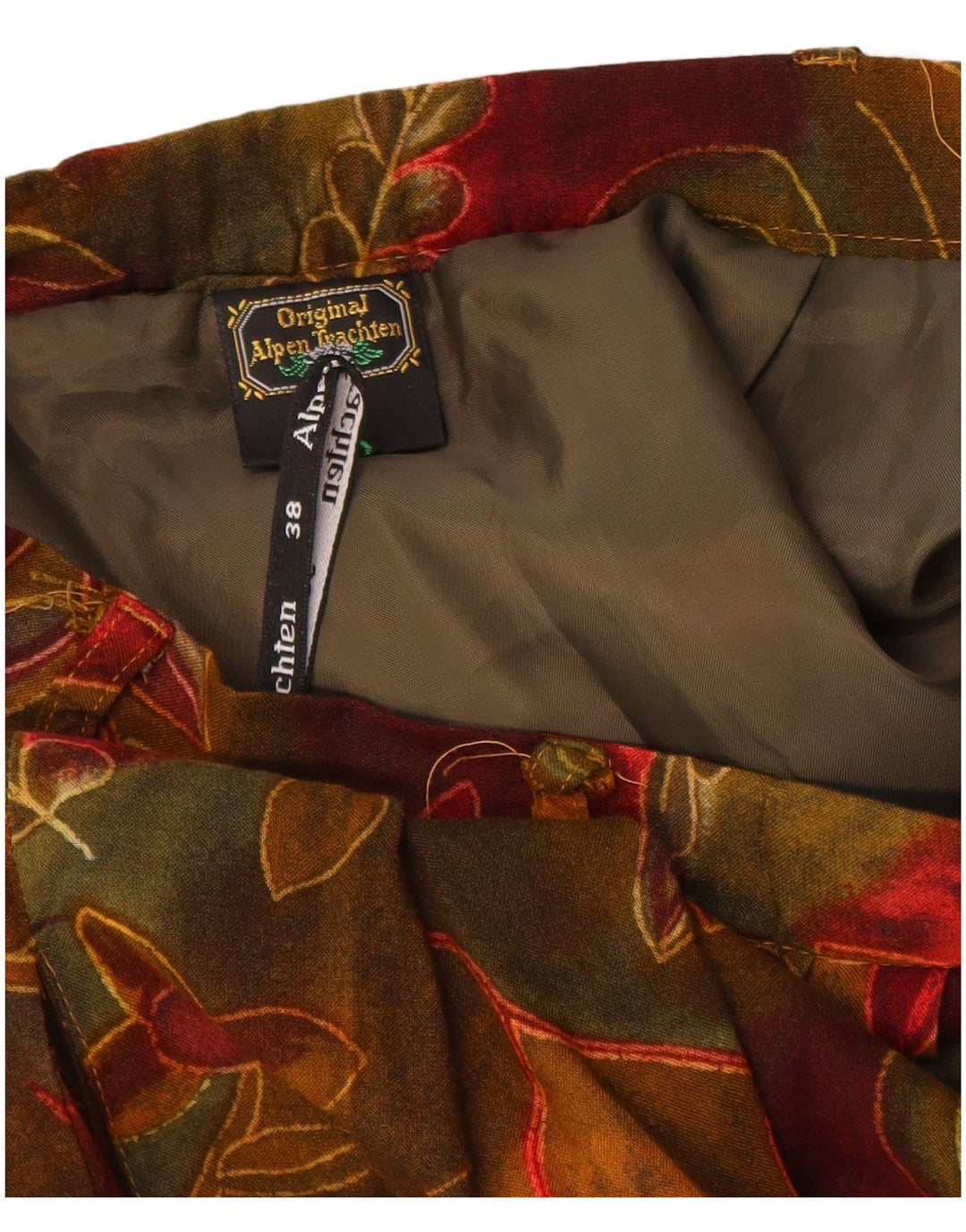 ORIGINAL ALPEN TRACHTEN Damen A-Linienrock EU 38 Medium W26 Burgund