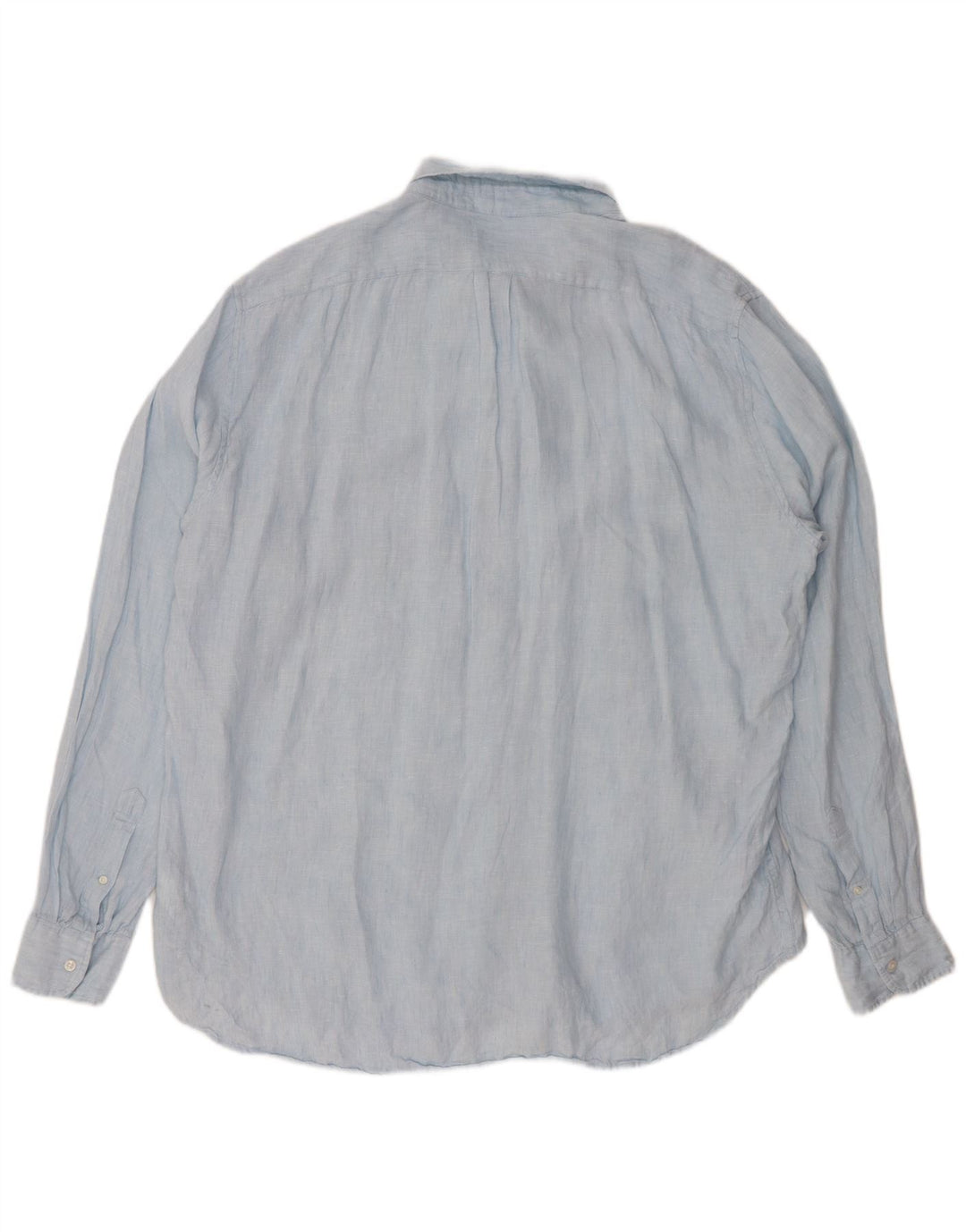 J. CREW Herren-Hemd, groß, klassische Passform, 2XL, blaues Leinen