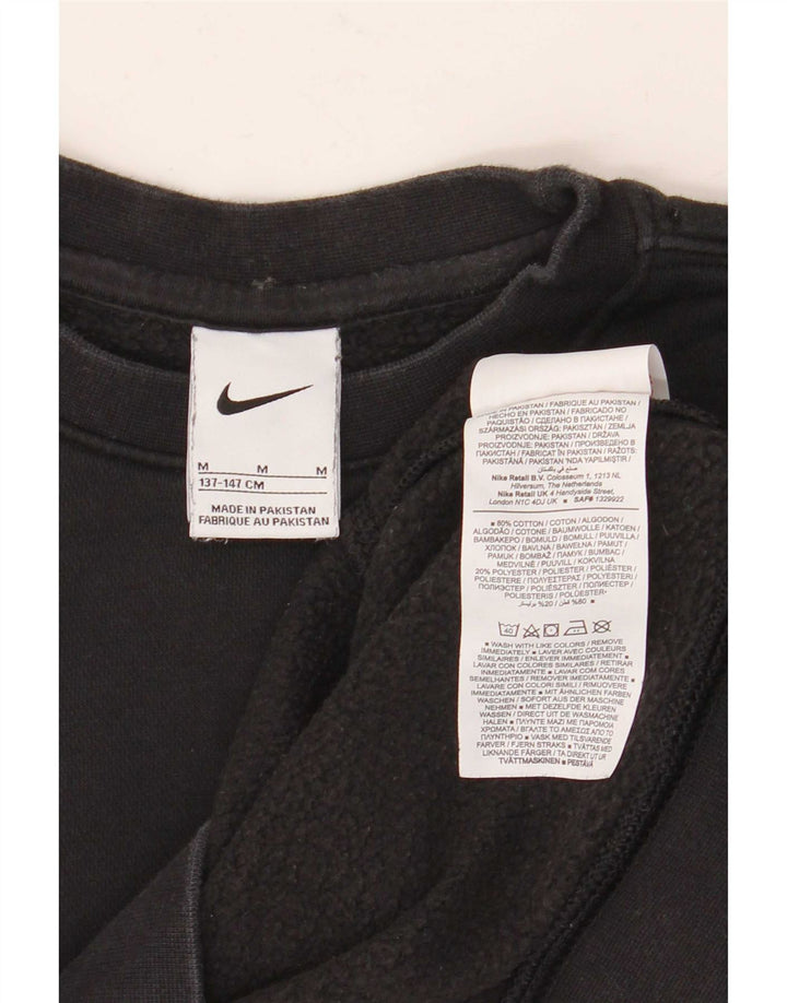 Nike Sweatshirt-Pullover für Jungen, 10–11 Jahre, mittelgroß, schwarze Baumwolle
