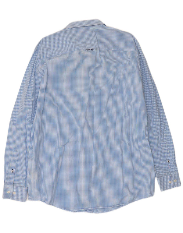 Crew Clothing Herren-Hemd mit klassischer Passform, XL, blau, Gingham-Baumwolle
