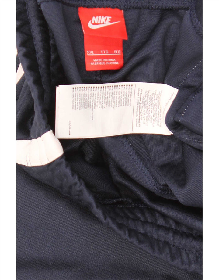 Nike Herren-Trainingshose 2XL, Marineblau, Farbblock-Polyester