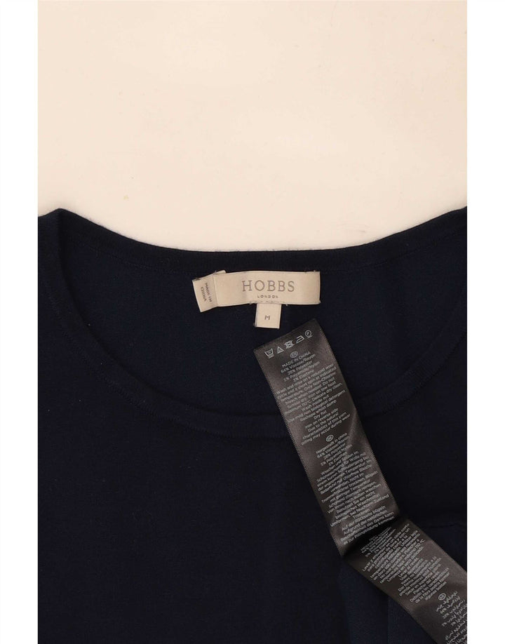 Schulterfreies Damenoberteil von Hobbs, 3/4-Ärmel, UK-Größe 12, mittlere Marineblau-Viskose